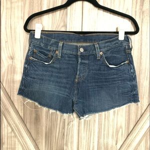 Levi Cut Off Denim Shorts Size:26